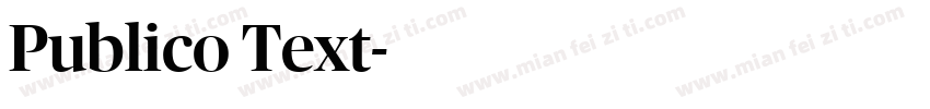 Publico Text字体转换